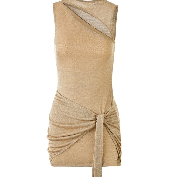 Tiger Mist Gold Women's Dress NWT - Picture 6 of 9